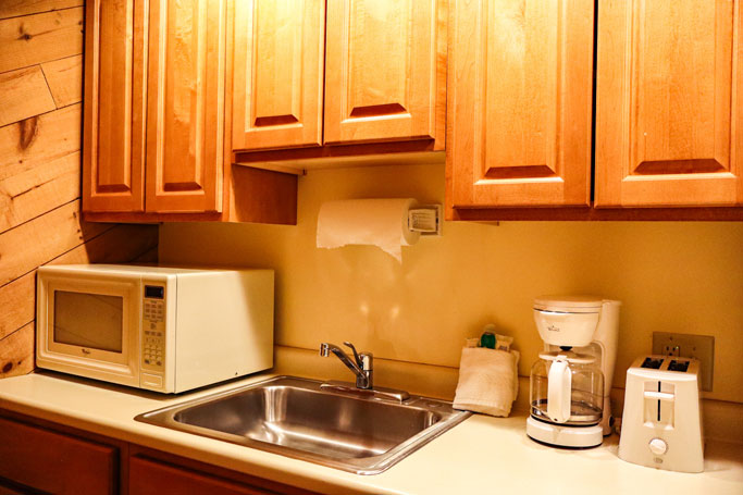 Kitchenette at Snowy Owl Inn